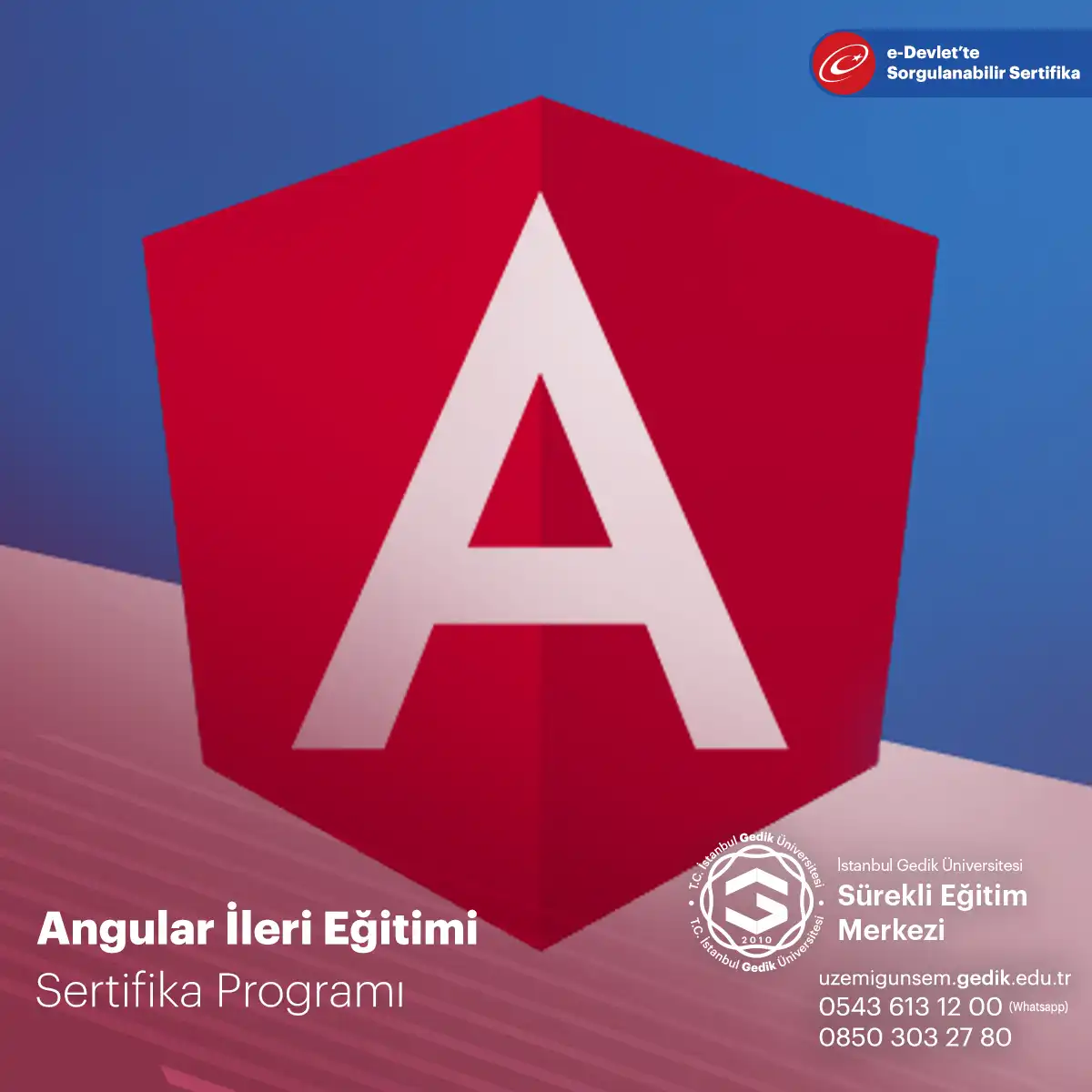 Angular İleri Eğitimi Sertifika Programı